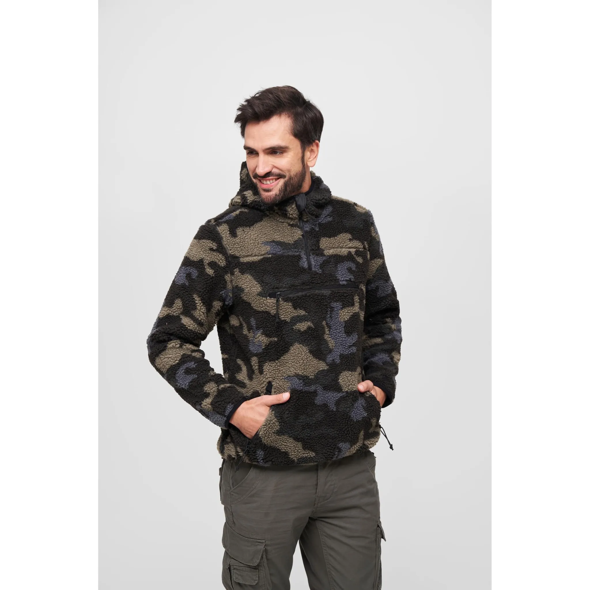 Анорак Brandit "Мужской рабочий пуловер Teddy Fleece Work Pullover" (1 шт.), с капюшоном, цвет Darkcamo
Анорак Brandit "Мужской рабочий пуловер Teddy Fleece Work Pullover" (1 шт.), с капюшоном, цвет Darkcamo