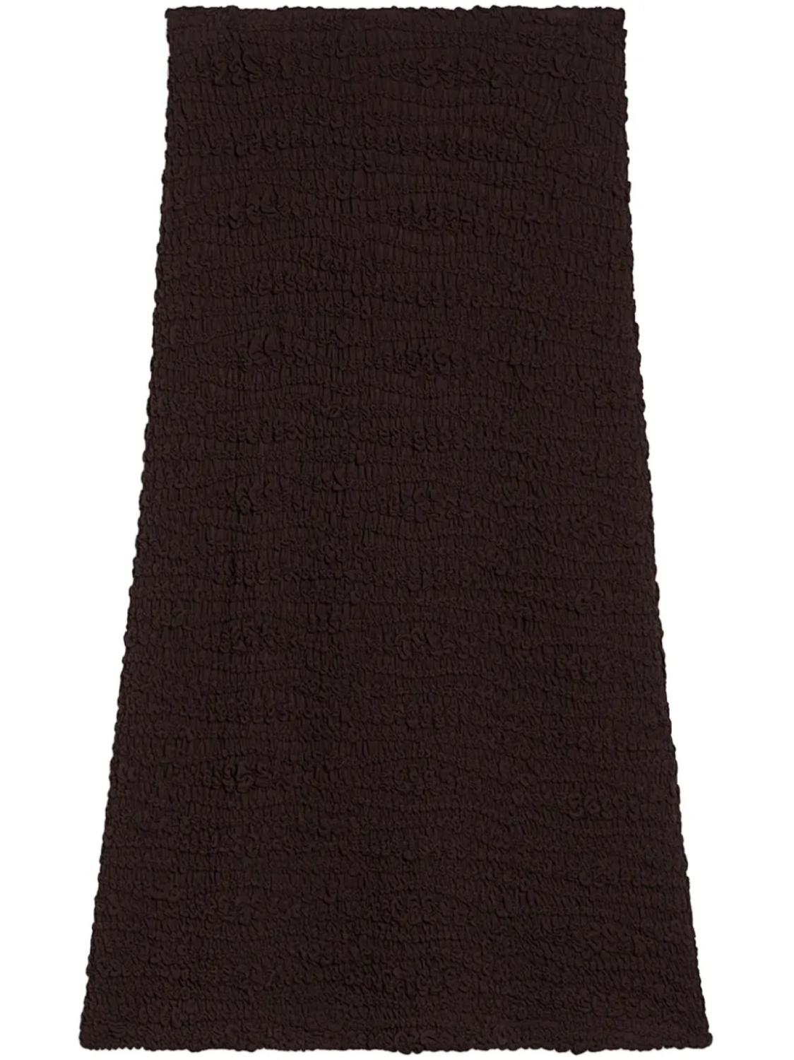 Jil Sander юбка миди с завышенной талией и жатым эффектом, черный
Jil Sander юбка миди с завышенной талией и жатым эффектом, черный