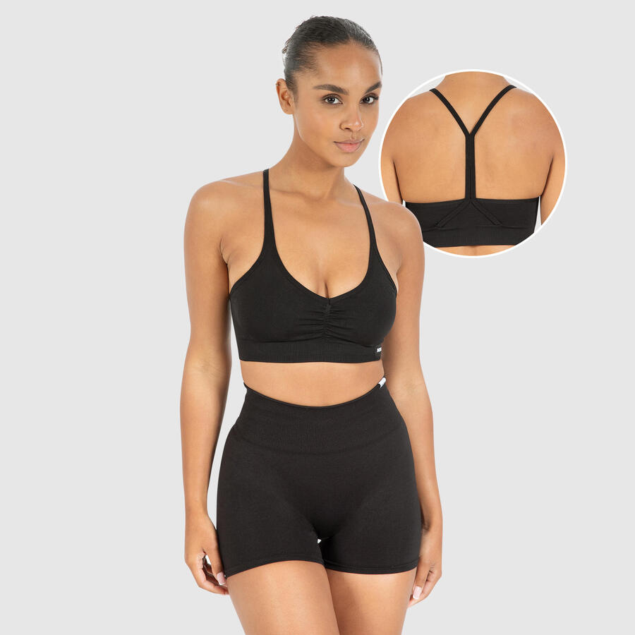 SMILODOX Женский спортивный бюстгальтер Solid Scrunch Icon, черный
SMILODOX Женский спортивный бюстгальтер Solid Scrunch Icon, черный