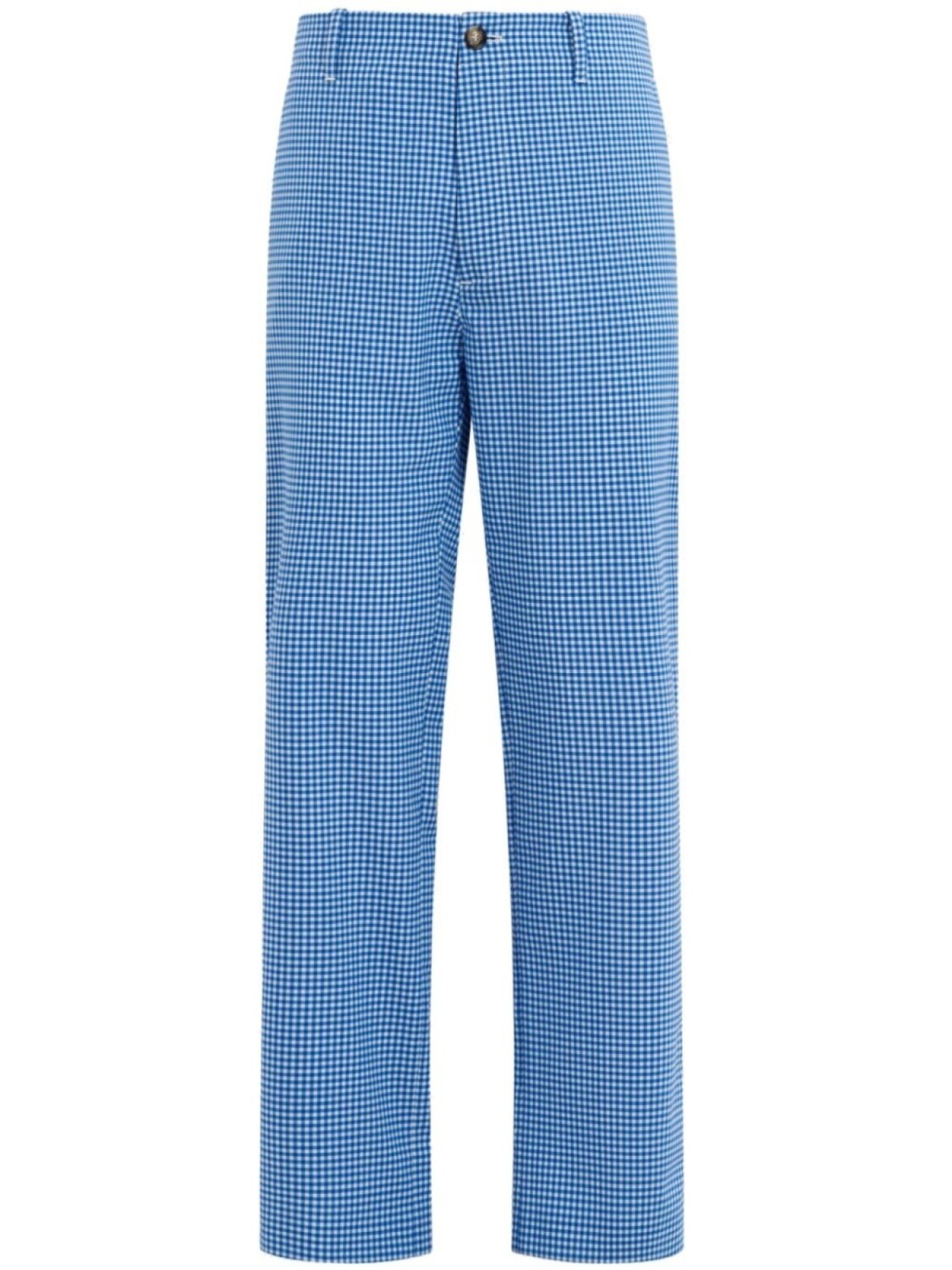 Marni брюки в клетку, синий 
Marni брюки в клетку, синий