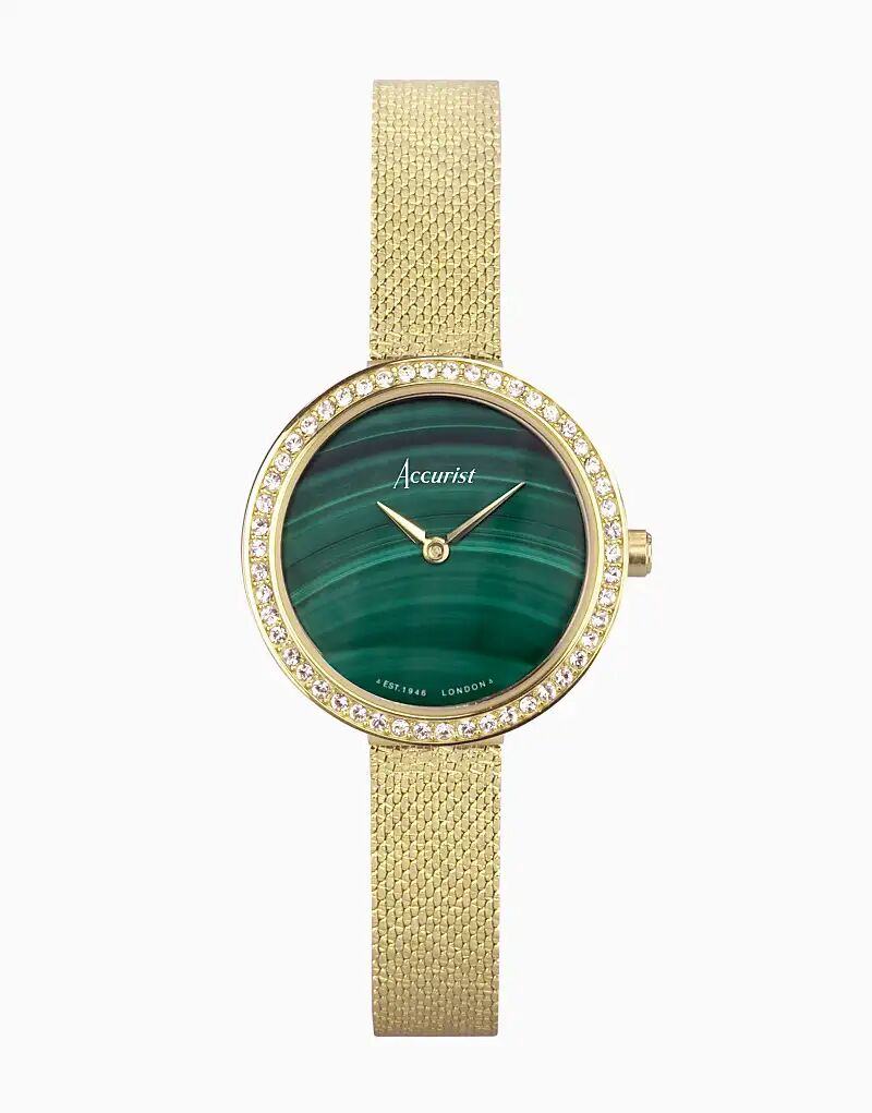 Ювелирные женские часы зеленого цвета Accurist
Ювелирные женские часы зеленого цвета Accurist