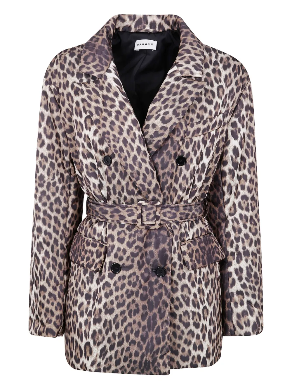 Пальто с поясом и леопардовым принтом P.A.R.O.S.H., коричневый
Пальто с поясом и леопардовым принтом P.A.R.O.S.H., коричневый