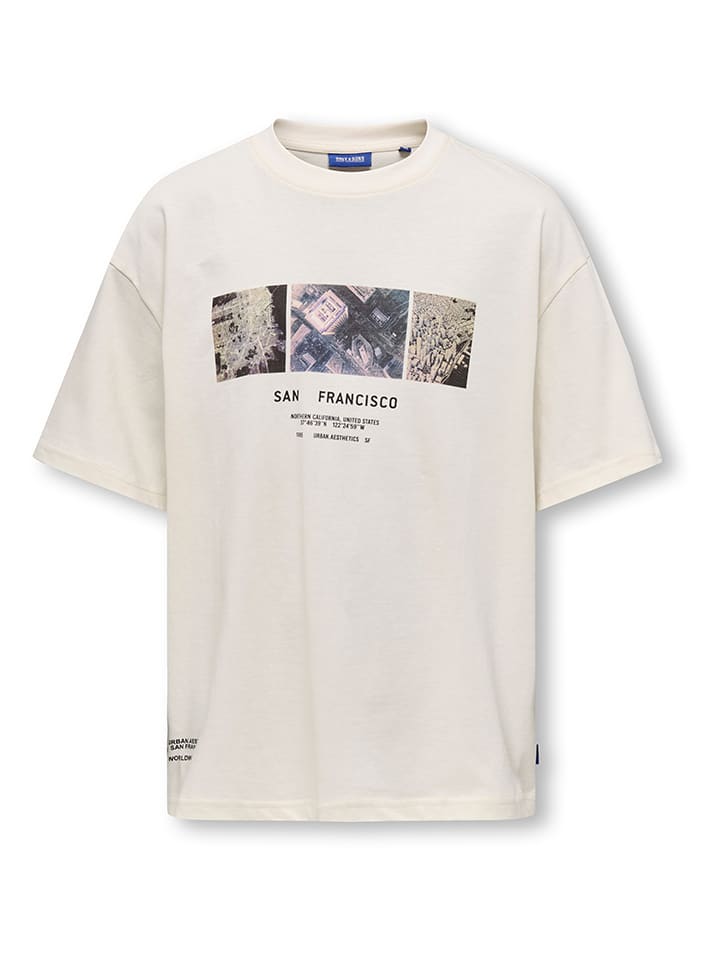 Футболка ONLY & SONS Junior, кремовый
Футболка ONLY & SONS Junior, кремовый