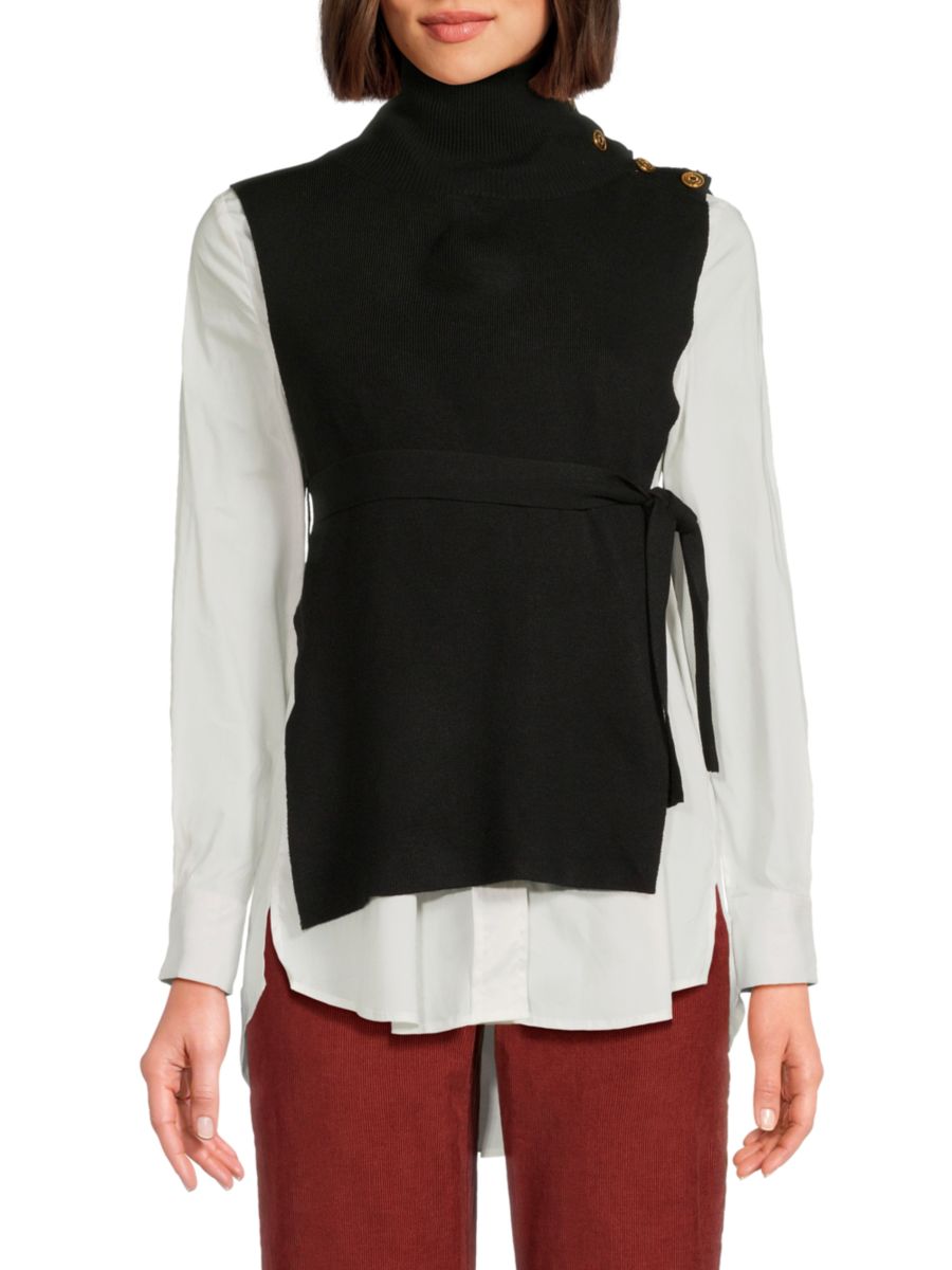 Многослойный жилет и рубашка Avantlook, черный/белый
Многослойный жилет и рубашка Avantlook, черный/белый