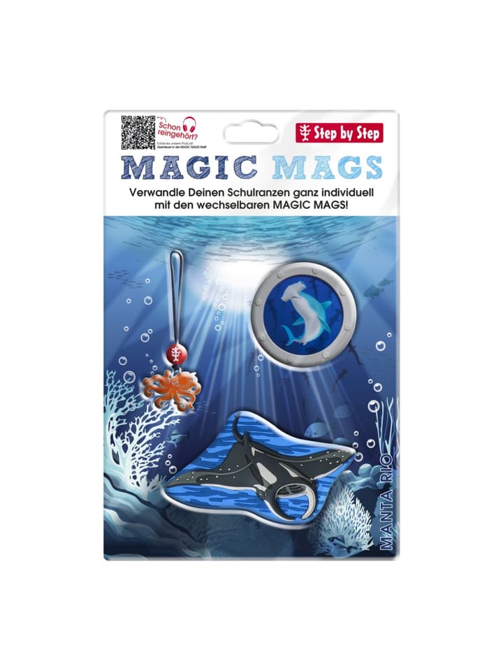 Step by Step Набор аксессуаров для школьного рюкзака MAGIC MAGS в стиле Manta Rio
Step by Step Набор аксессуаров для школьного рюкзака MAGIC MAGS в стиле Manta Rio