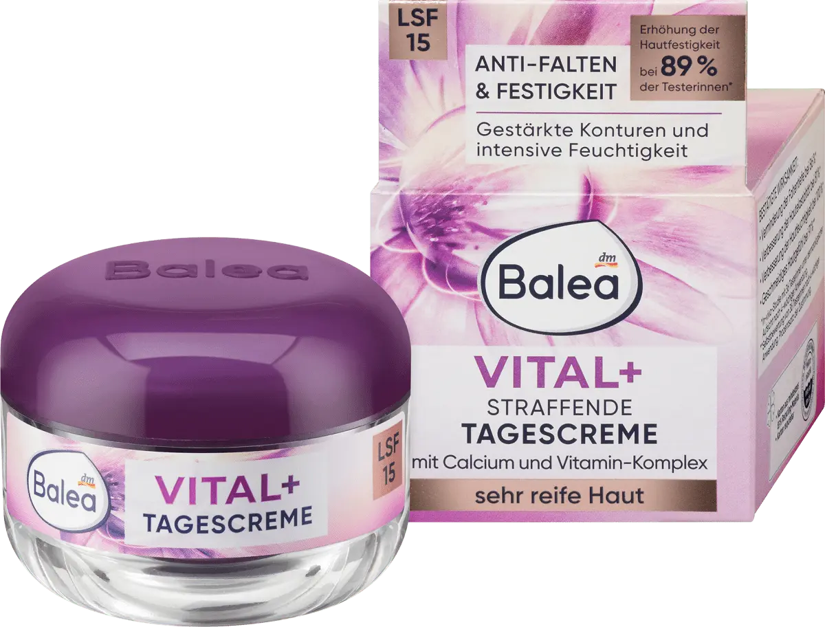 Крем для лица Витал + укрепляющий SPF 15 500мл Balea
Крем для лица Витал + укрепляющий SPF 15 500мл Balea