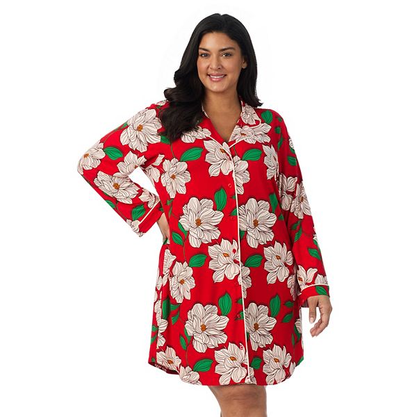 Уютная ночная рубашка с длинным рукавом и V-образным вырезом Plus size Draper James, Holiday Red Magnolia
Уютная ночная рубашка с длинным рукавом и V-образным вырезом Plus size Draper James, Holiday Red Magnolia