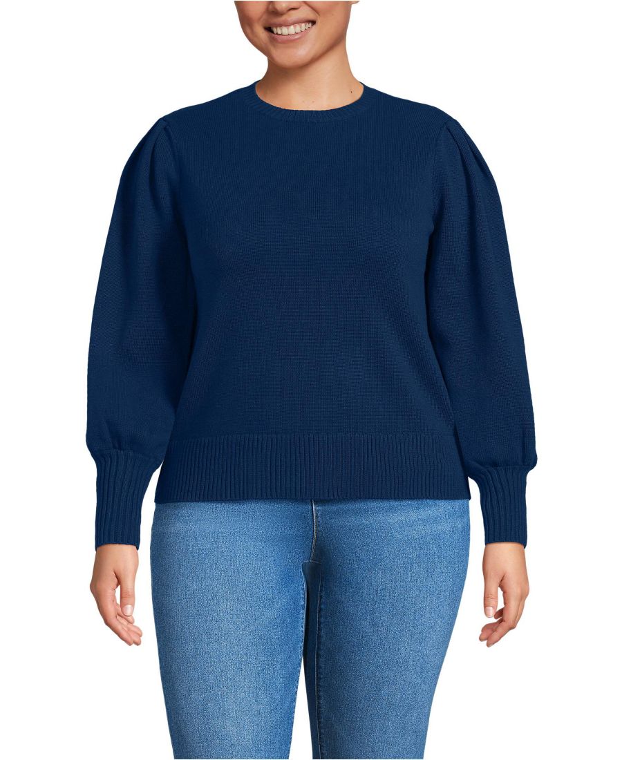 Свитер Drifter с пышными рукавами и круглым вырезом, больших размеров Lands' End, Deep sea navy
Свитер Drifter с пышными рукавами и круглым вырезом, больших размеров Lands' End, Deep sea navy