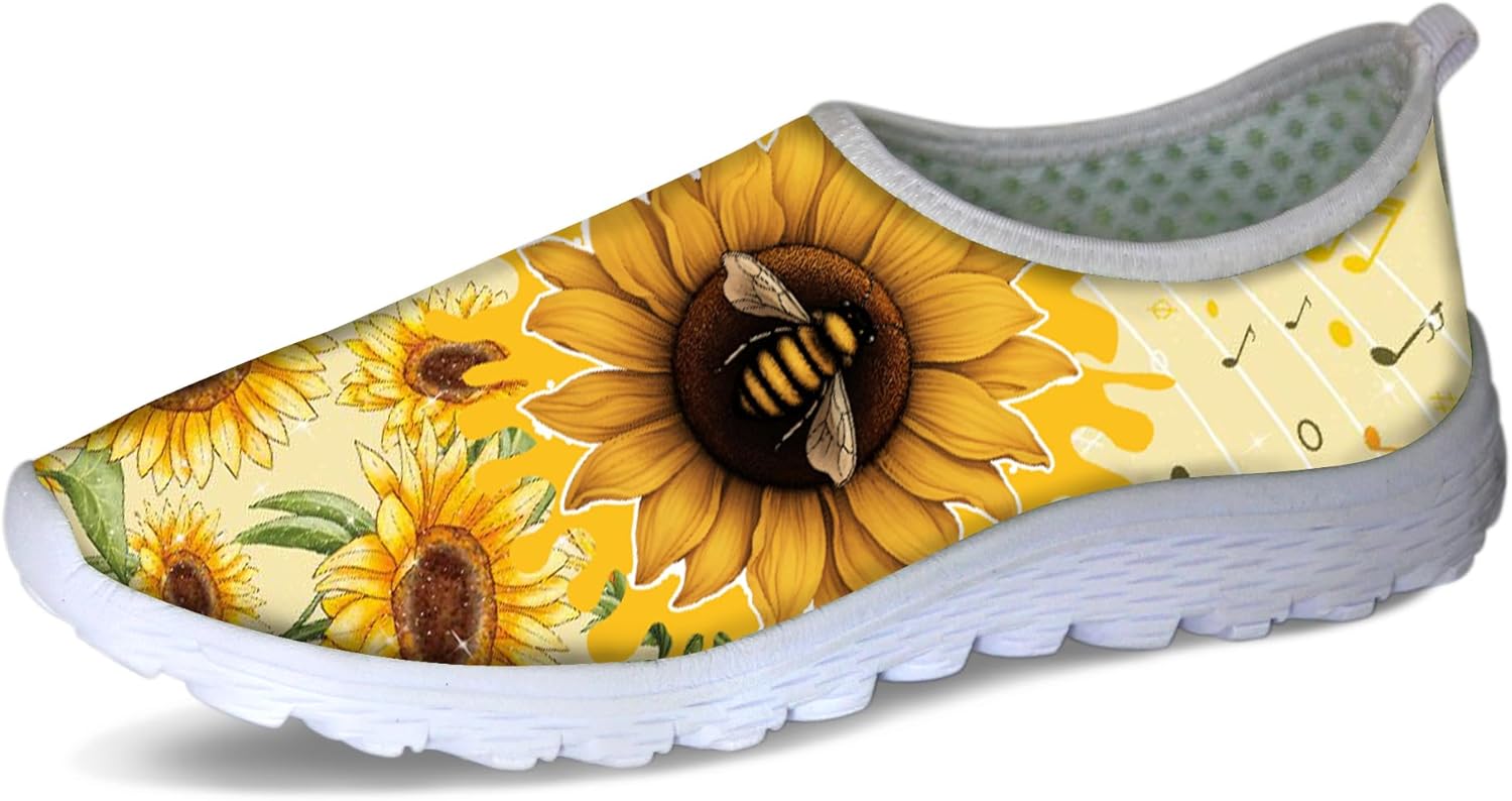 Женские прогулочные кроссовки Forchrinse Music Note, мужские слипоны GO Walk с мягкой сеткой, легкая рабочая обувь, Sunflower Bee
Женские прогулочные кроссовки Forchrinse Music Note, мужские слипоны GO Walk с мягкой сеткой, легкая рабочая обувь, Sunflower Bee