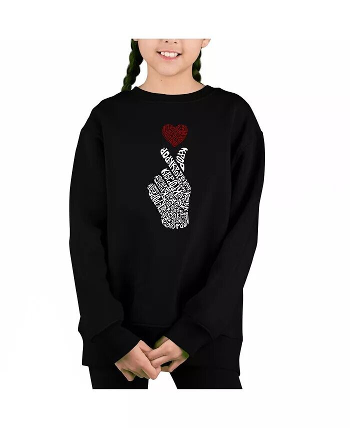 K-Pop — толстовка с круглым вырезом Big Girl's Word Art La Pop Art, синий
K-Pop — толстовка с круглым вырезом Big Girl's Word Art La Pop Art, синий