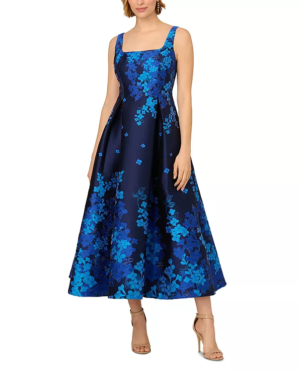 Жаккардовое платье Adrianna Papell, синий
Жаккардовое платье Adrianna Papell, синий