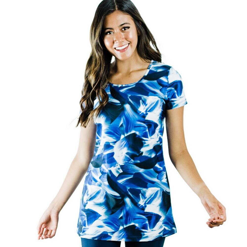 Женская купальная туника с короткими рукавами Anna Calypsa LLC, цвет Navy Wave
Женская купальная туника с короткими рукавами Anna Calypsa LLC, цвет Navy Wave