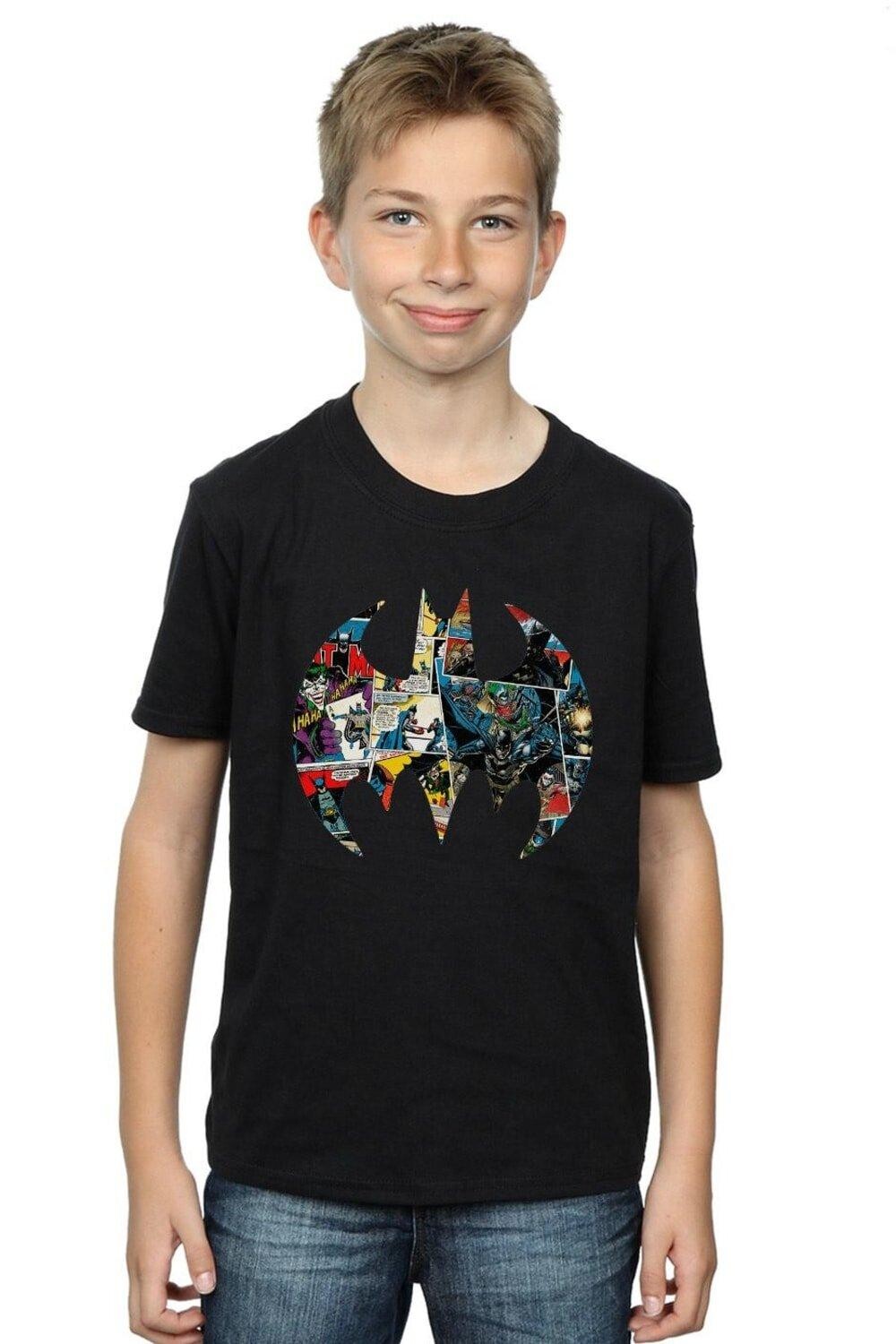 Футболка с логотипом комиксов «Бэтмен» DC Comics, черный
Футболка с логотипом комиксов «Бэтмен» DC Comics, черный
