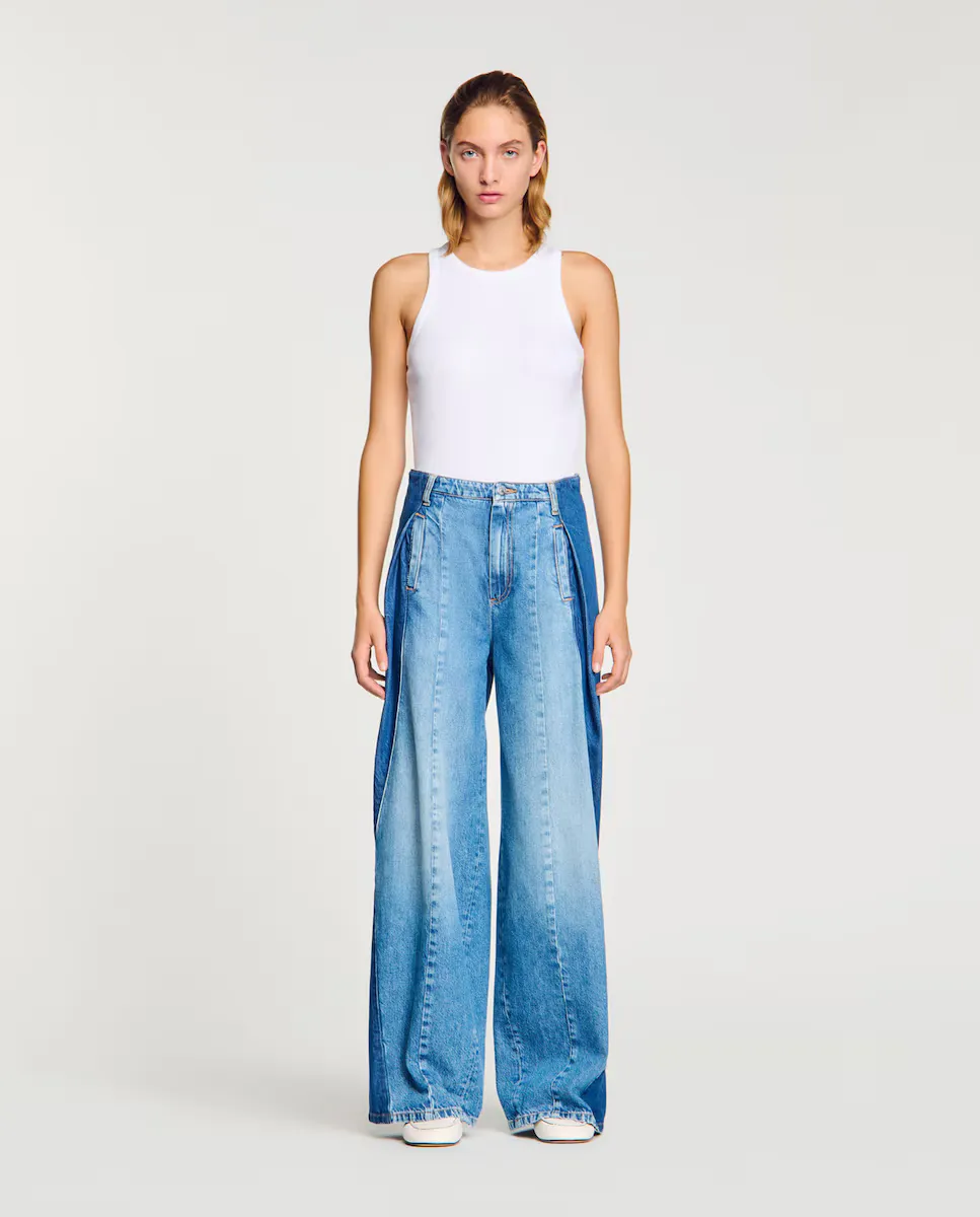 Женские джинсы с контрастными аппликациями Sandro, синий
Женские джинсы с контрастными аппликациями Sandro, синий