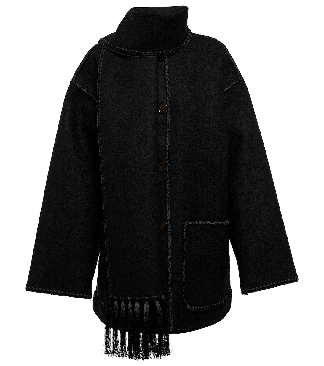 Куртка-шарф с вышивкой из смесовой шерсти TOTEME, черный
Куртка-шарф с вышивкой из смесовой шерсти TOTEME, черный