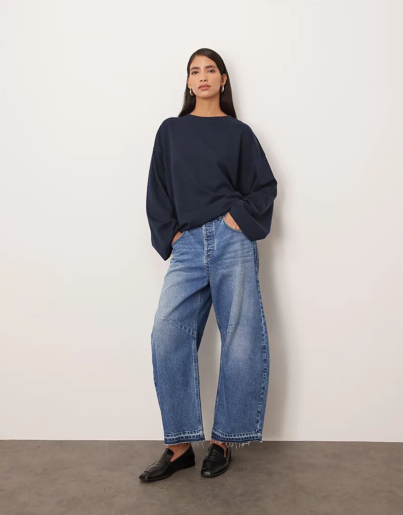 Лонгслив свободного кроя ARRANGE из хлопка с длинными рукавами темно-синего цвета
Лонгслив свободного кроя ARRANGE из хлопка с длинными рукавами темно-синего цвета