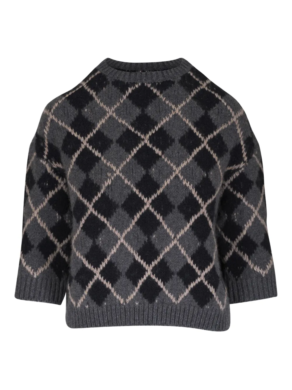 Джемпер с ромбовидным узором (аргайл) Khaite, серый
Джемпер с ромбовидным узором (аргайл) Khaite, серый