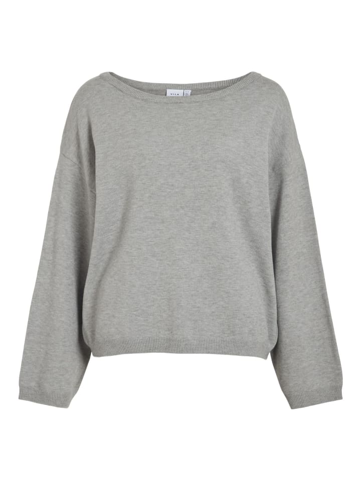 Вязаный свитер светло-серого меланжевого цвета Vila
Вязаный свитер светло-серого меланжевого цвета Vila