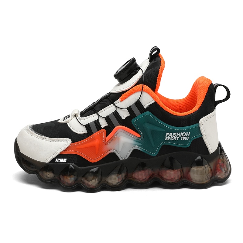 Водонепроницаемые противоскользящие баскетбольные кроссовки Rebound для детей FCMM, черный/оранжевый
Водонепроницаемые противоскользящие баскетбольные кроссовки Rebound для детей FCMM, черный/оранжевый