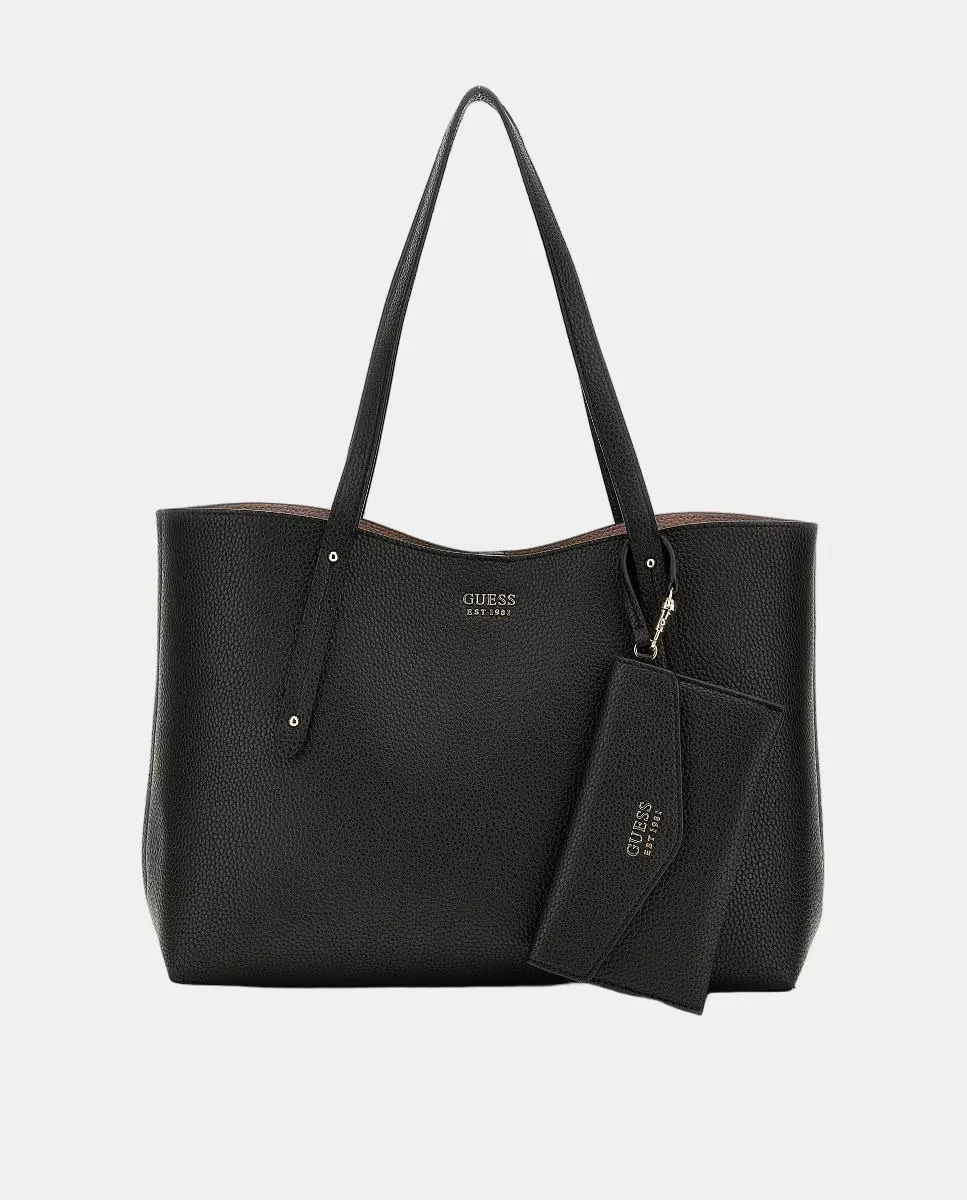 Сумка-тоут на плечо с застежкой-молнией Guess, черный
Сумка-тоут на плечо с застежкой-молнией Guess, черный