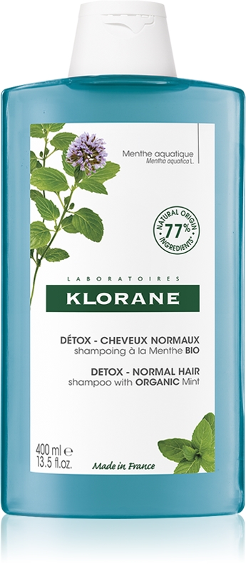 Органический очищающий детокс-шампунь с мятой для нормальных волос Klorane, 400 мл
Органический очищающий детокс-шампунь с мятой для нормальных волос Klorane, 400 мл