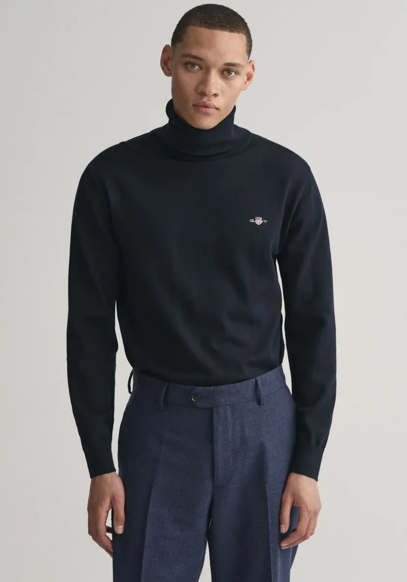 Свитер с высоким воротником Gant "CLASSIC COTTON ROLLERNECK", свитер с высоким воротником премиум-класса из мягкого 100% хлопка, переходный свитер, синий
Свитер с высоким воротником Gant "CLASSIC COTTON ROLLERNECK", свитер с высоким воротником премиум-класса из мягкого 100% хлопка, переходный свитер, синий