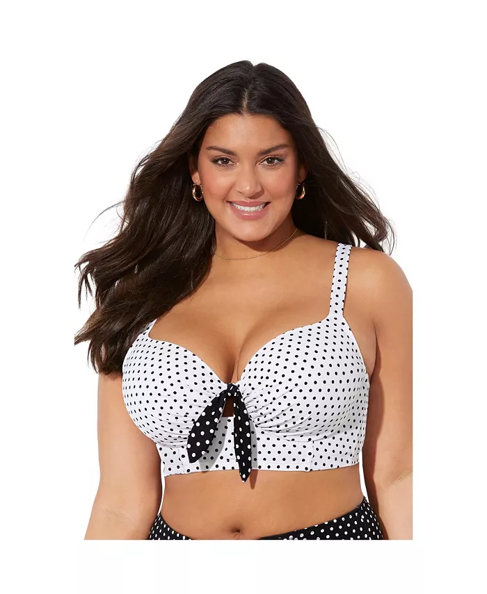 Женский бюстгальтер Confidante с косточками и верхом бикини Swimsuits for All, белый
Женский бюстгальтер Confidante с косточками и верхом бикини Swimsuits for All, белый