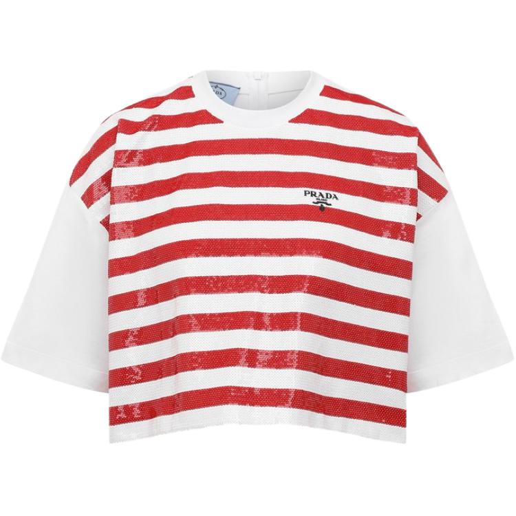 Футболка с рукавом дроп-шоулдер женская PRADA, белый
Футболка с рукавом дроп-шоулдер женская PRADA, белый