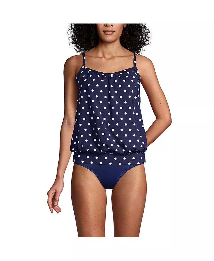 Женский топ-танкини с эффектом скрытия живота, регулируемыми бретелями Lands' End, синий
Женский топ-танкини с эффектом скрытия живота, регулируемыми бретелями Lands' End, синий