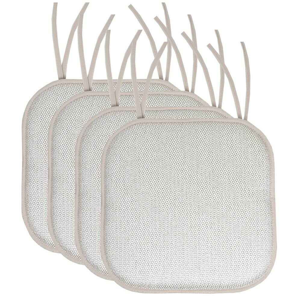 Нескользящая подушка для стула Sweet Home Cameron из пены с эффектом памяти, 4 шт., цвет Silver White
Нескользящая подушка для стула Sweet Home Cameron из пены с эффектом памяти, 4 шт., цвет Silver White