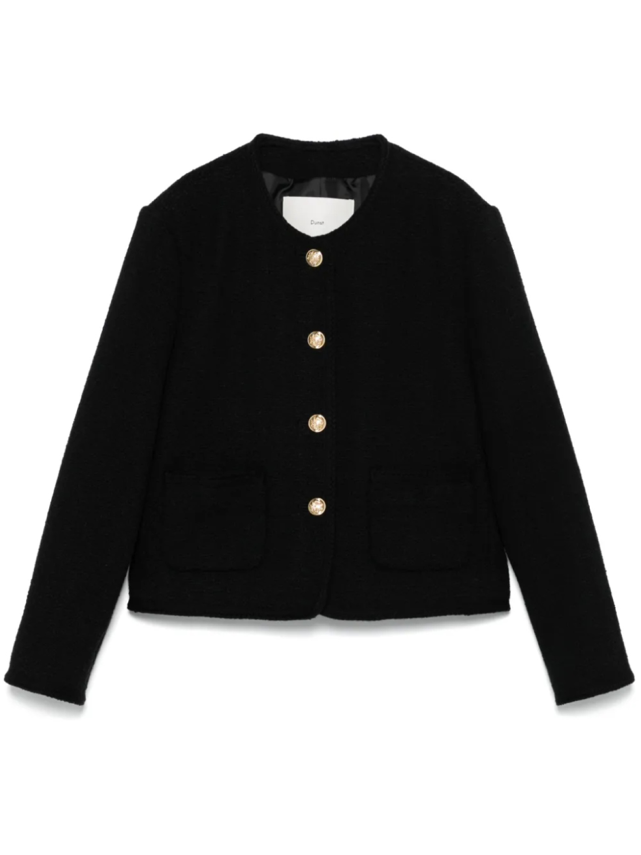 DUNST твидовый пиджак из ткани букле, черный
DUNST твидовый пиджак из ткани букле, черный
