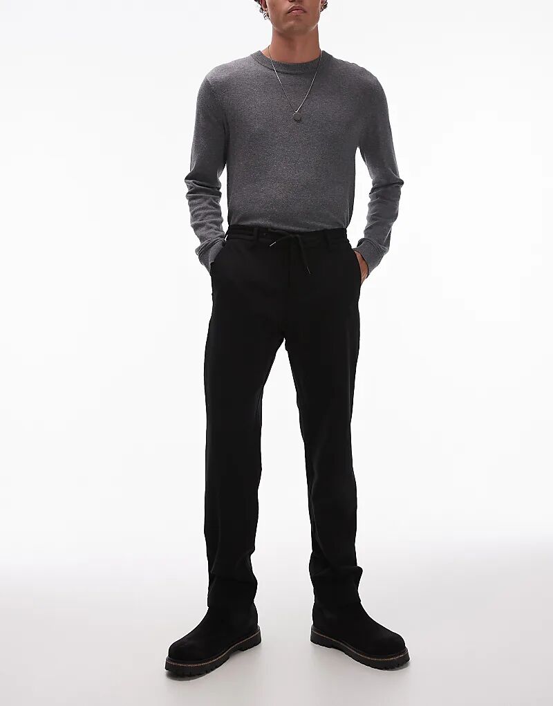 Облегающие брюки с регулируемой талией и шнурком черного цвета Mango
Облегающие брюки с регулируемой талией и шнурком черного цвета Mango