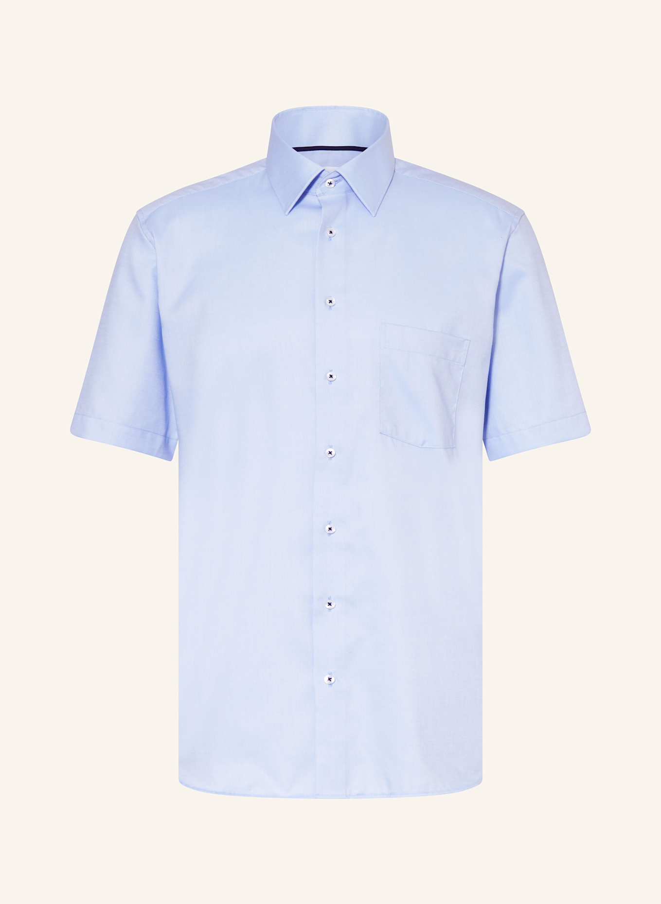 Рубашка с короткими рукавами, современный крой Eterna, голубой
Рубашка с короткими рукавами, современный крой Eterna, голубой