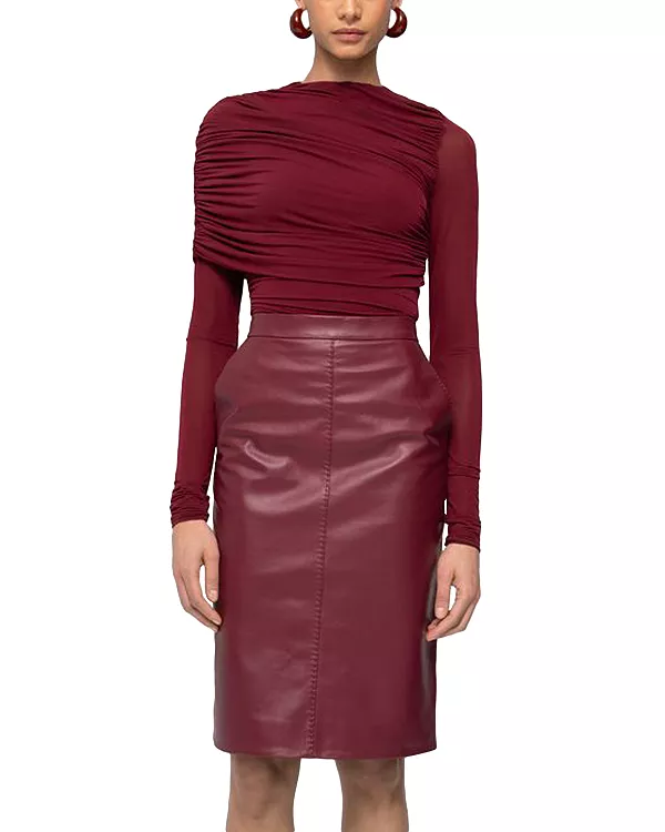 Кожаная юбка Дориан Ronny Kobo, красный
Кожаная юбка Дориан Ronny Kobo, красный