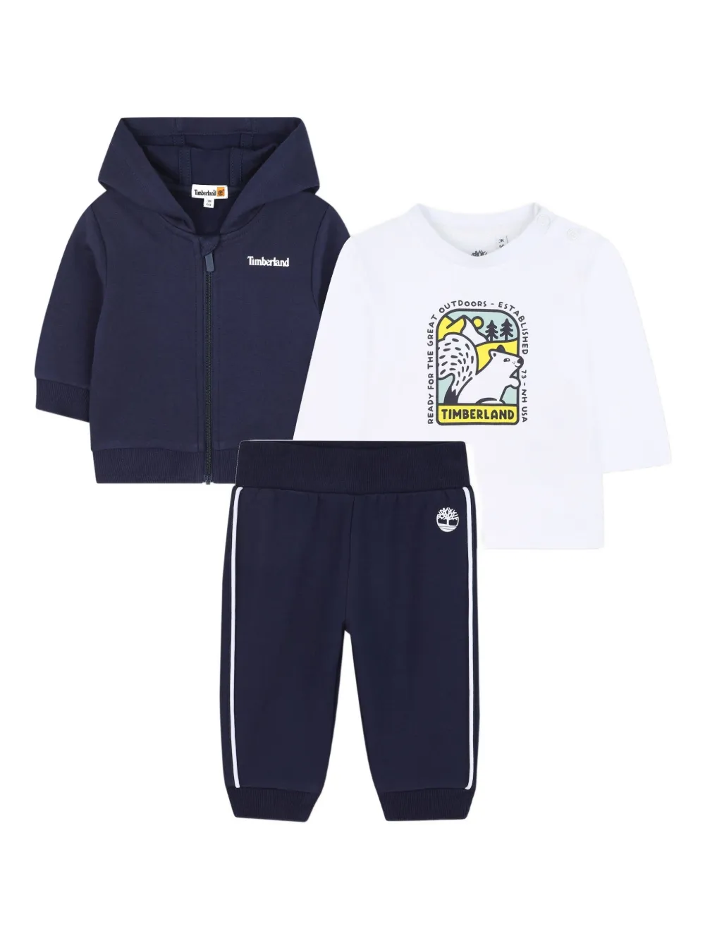 Комплект спортивных костюмов с графическим принтом (комплект из трех) Timberland Kids, синий
Комплект спортивных костюмов с графическим принтом (комплект из трех) Timberland Kids, синий