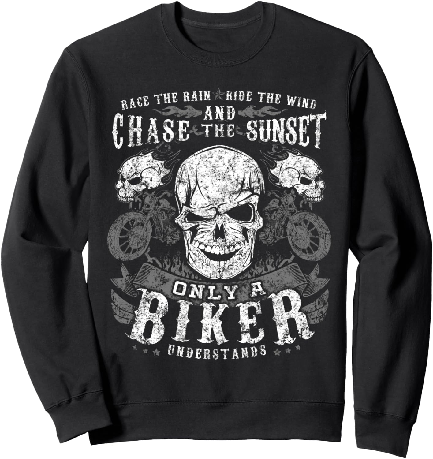 Толстовка с надписью «Череп, погоня на мотоцикле, закат, гонка, только для байкеров» Motorcycle Gifts For Bikers Nyc, черный
Толстовка с надписью «Череп, погоня на мотоцикле, закат, гонка, только для байкеров» Motorcycle Gifts For Bikers Nyc, черный