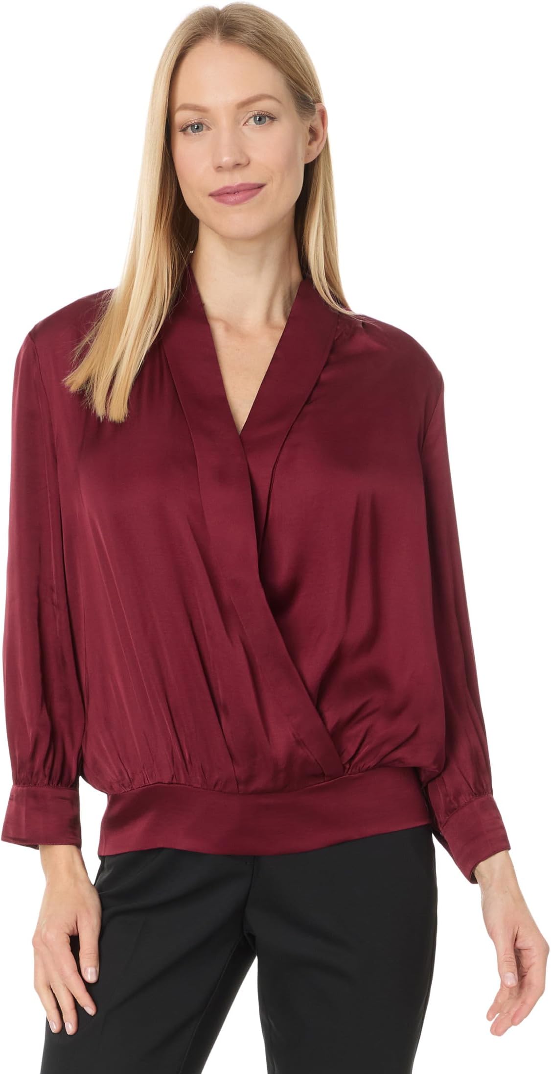 Блуза Liverpool Los Angeles Shawl Wrap Front Bracelet Sleeve Blouse Viscose Satin, цвет Dark Pinot Noir
Блуза Liverpool Los Angeles Shawl Wrap Front Bracelet Sleeve Blouse Viscose Satin, цвет Dark Pinot Noir