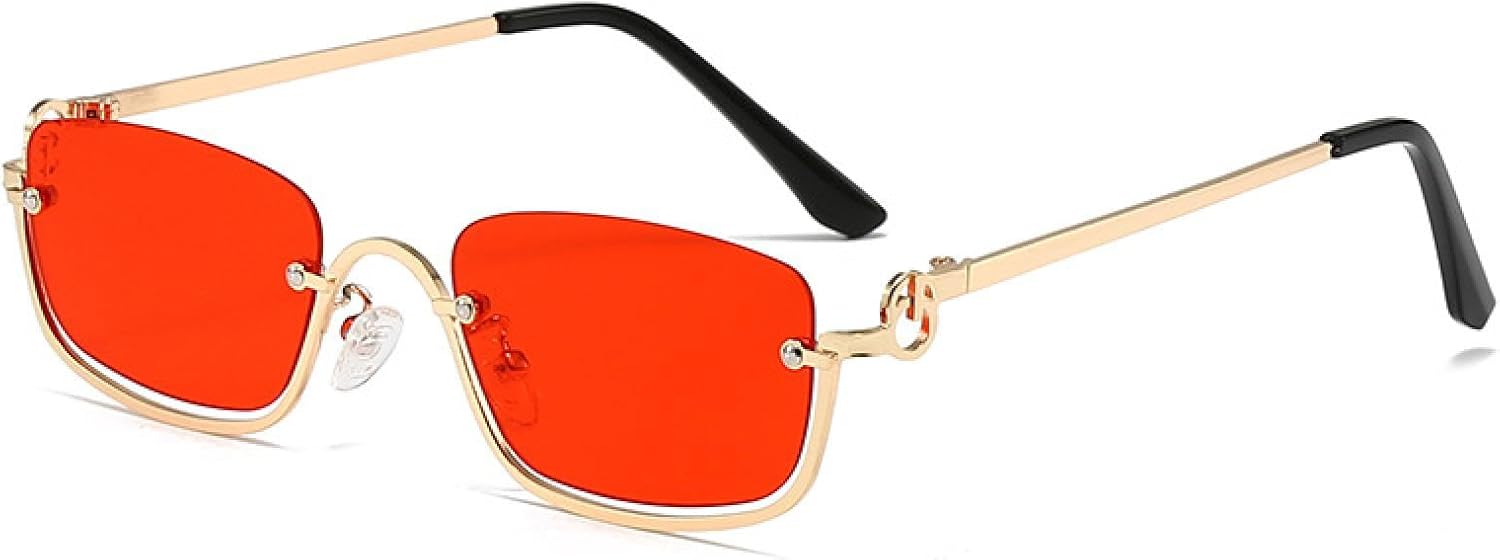 Женские солнцезащитные очки в металлической нижней оправе, модные солнцезащитные очки в маленькой квадратной оправе, солнцезащитные очки с защитой от УФ-излучения EHUANDJUE, Black Color: Gold Frame Gray Film
Женские солнцезащитные очки в металлической нижней оправе, модные солнцезащитные очки в маленькой квадратной оправе, солнцезащитные очки с защитой от УФ-излучения EHUANDJUE, Black Color: Gold Frame Gray Film