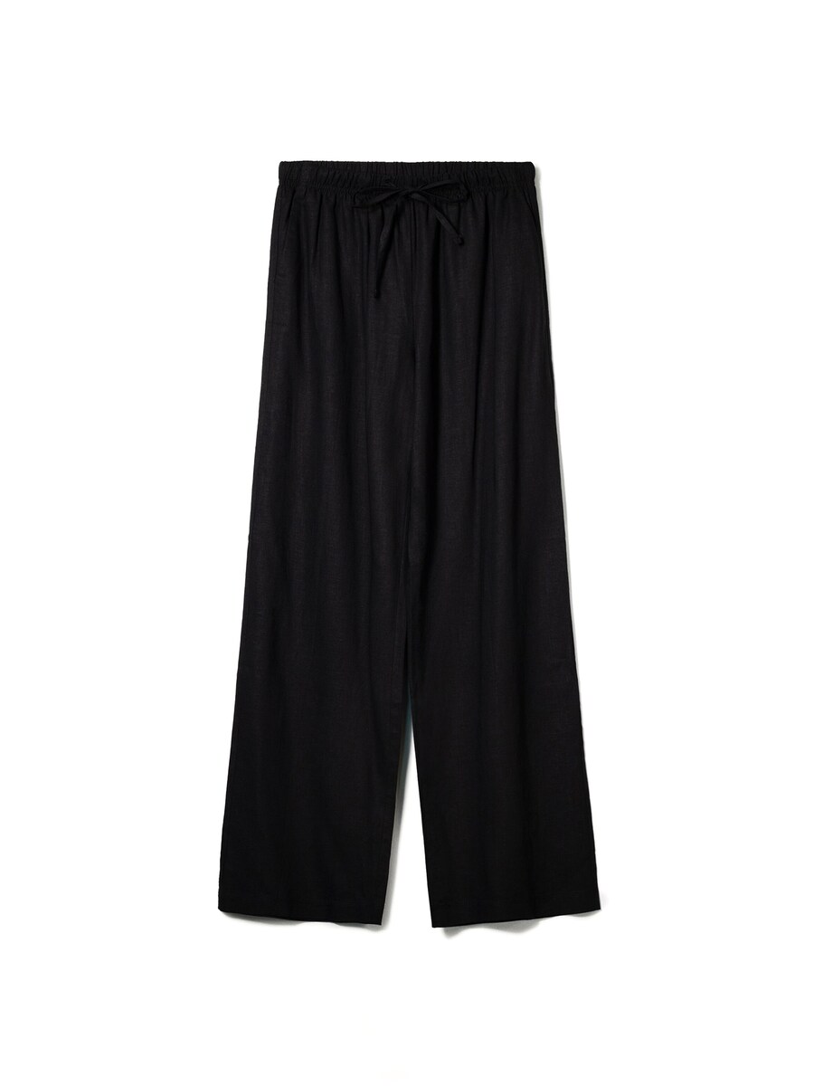 Широкие брюки Bershka, черный
Широкие брюки Bershka, черный