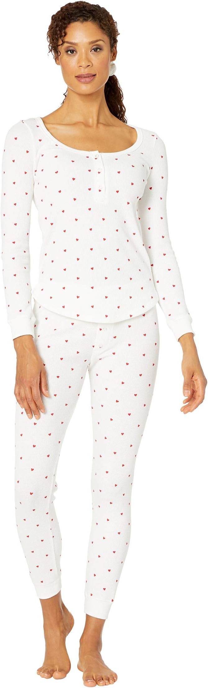 Женский термокомплект Пижама в форме сердца + резинка для волос Plush, White/Red
Женский термокомплект Пижама в форме сердца + резинка для волос Plush, White/Red