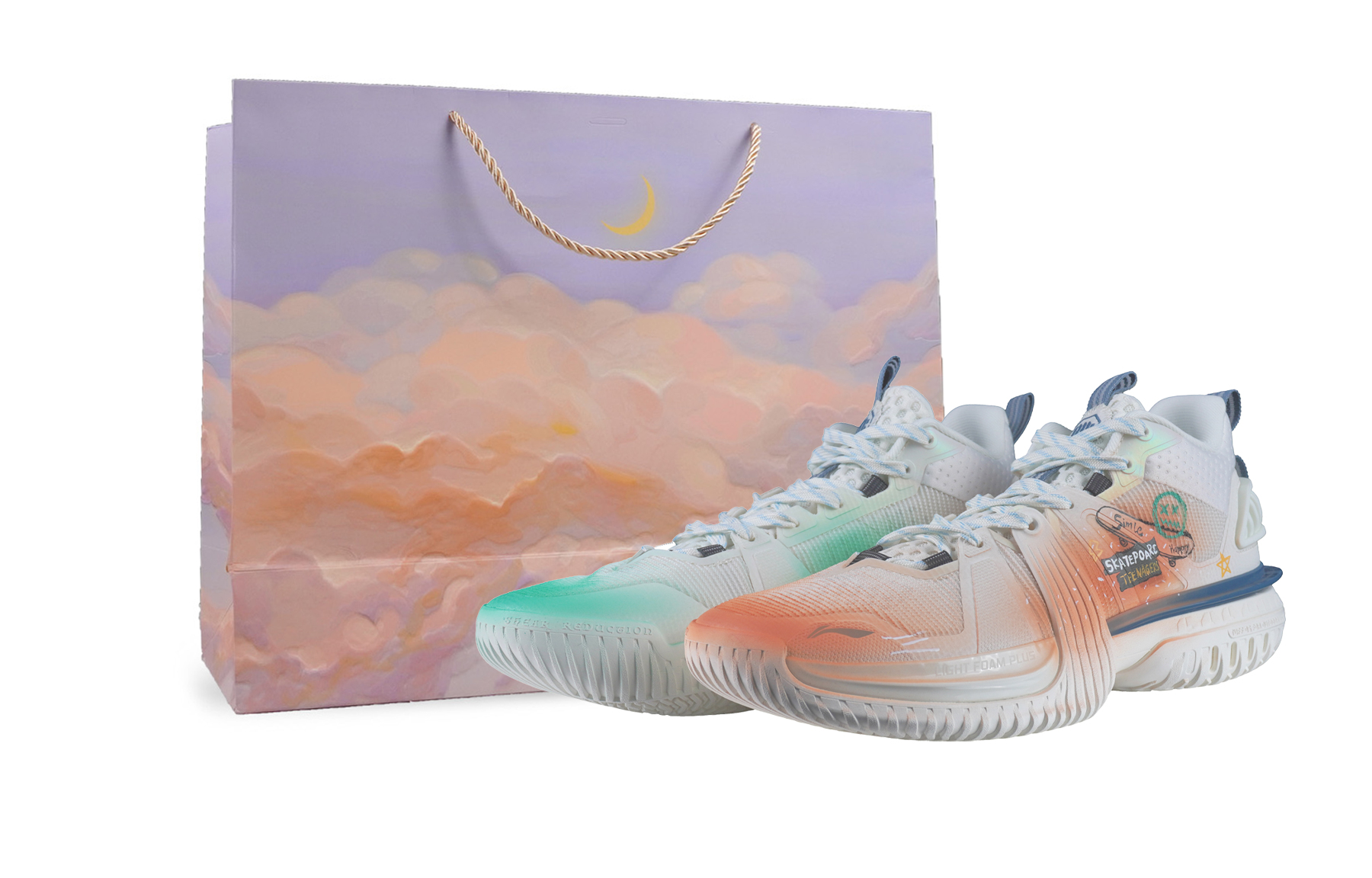 LINING Баскетбольные кроссовки Storm 2024 с противоскользящей подошвой, износостойкие, мужские, оранжево-зеленые, непарные
LINING Баскетбольные кроссовки Storm 2024 с противоскользящей подошвой, износостойкие, мужские, оранжево-зеленые, непарные