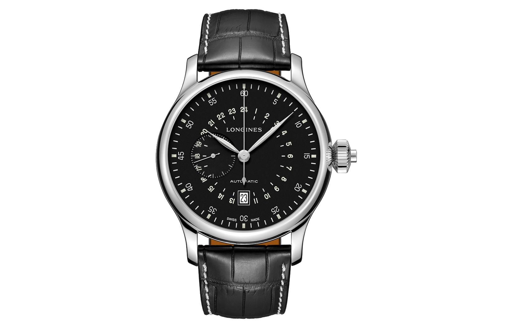 LONGINES Часы Automatic Mechanical Movement Men's Watch Watch 47.5mm Black Dial Stainless Steel Case Leather Strap, Black Dial
LONGINES Часы Automatic Mechanical Movement Men's Watch Watch 47.5mm Black Dial Stainless Steel Case Leather Strap, Black Dial