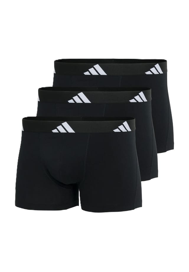 Короткие хлопковые брюки Active Flex упаковка 3 шт. Adidas, черный 
Короткие хлопковые брюки Active Flex упаковка 3 шт. Adidas, черный