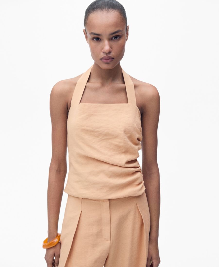 Женский топ из лиоцелла с присборенной отделкой MANGO, Nude
Женский топ из лиоцелла с присборенной отделкой MANGO, Nude