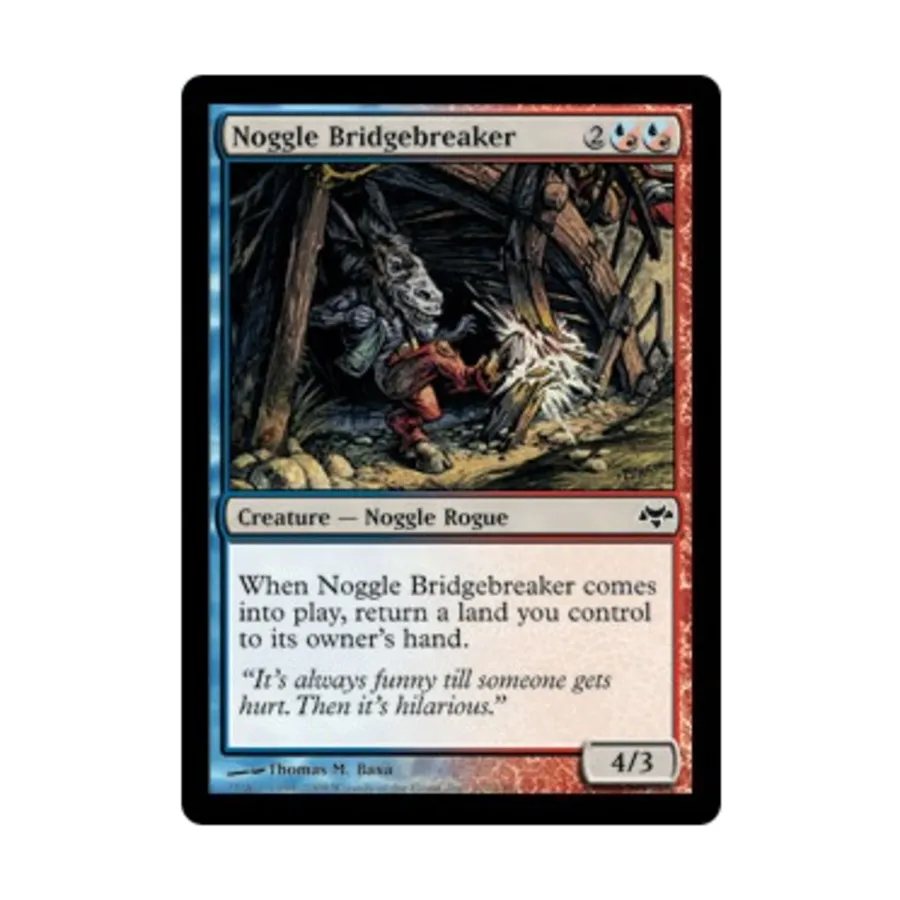 CCG Ноггл Разрушитель мостов (C) (Рольга), MTG - Eventide
CCG Ноггл Разрушитель мостов (C) (Рольга), MTG - Eventide