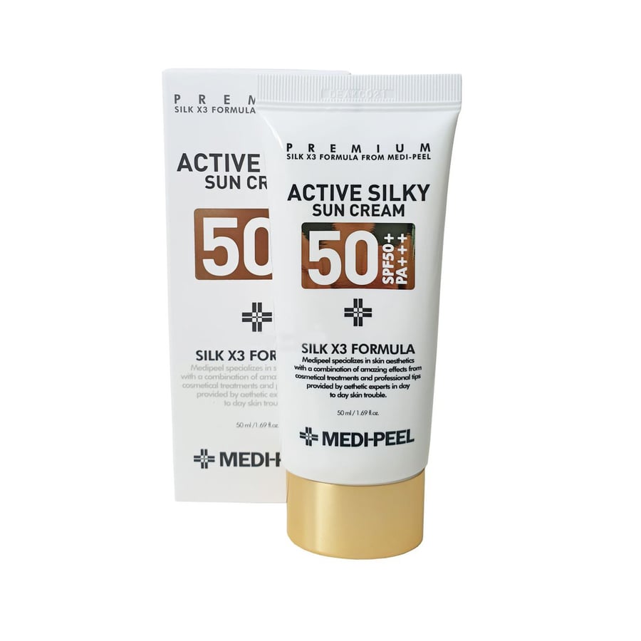 Medi-Peel - Активный шелковистый солнцезащитный крем SPF50+/PA+++ - Солнцезащитный крем для зрелой кожи - 50 мл
Medi-Peel - Активный шелковистый солнцезащитный крем SPF50+/PA+++ - Солнцезащитный крем для зрелой кожи - 50 мл