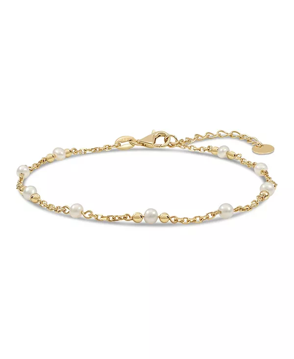 Браслет-Цепочка из пресноводного жемчуга из 14-каратного золота, длина 6,5–7,5 дюймов, вес около 2,2 грамма. Devata, gold
Браслет-Цепочка из пресноводного жемчуга из 14-каратного золота, длина 6,5–7,5 дюймов, вес около 2,2 грамма. Devata, gold