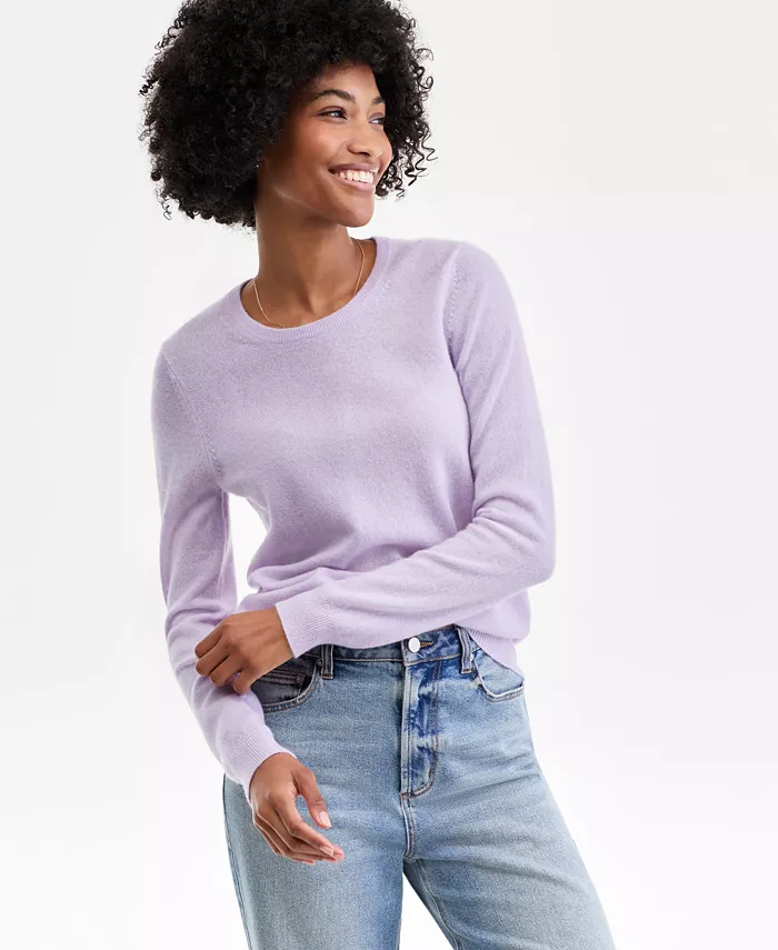 Женский миниатюрный свитер с круглым вырезом и длинными рукавами из 100% кашемира Charter Club, фиолетовый
Женский миниатюрный свитер с круглым вырезом и длинными рукавами из 100% кашемира Charter Club, фиолетовый