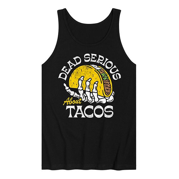 Мужской топ с принтом "dead serious about tacos" Licensed Character
Мужской топ с принтом "dead serious about tacos" Licensed Character