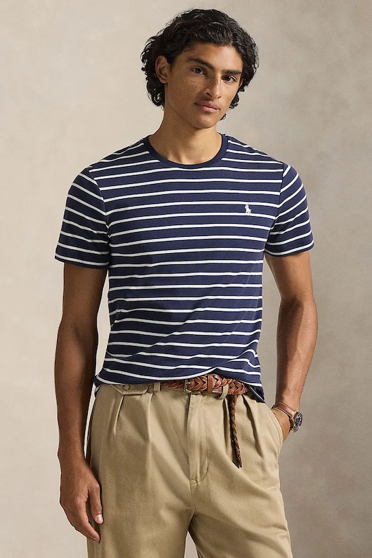 Хлопковая футболка Polo Ralph Lauren, темно-синий
Хлопковая футболка Polo Ralph Lauren, темно-синий